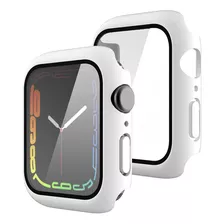 Carcasa Para Apple Watch Serie 7 Con Vidrio Templado Premium