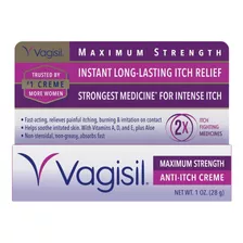 Crema Vagisil 1 Onza Anti-picazón Máxima Resistencia 