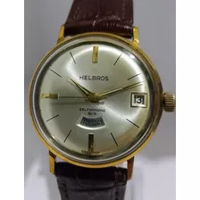 Fino Reloj Alemán Helbros Automático '60s Antíguo No Rolex