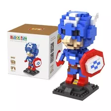 Capitão América Loz 250 Pcs Lego Importado Vingadores