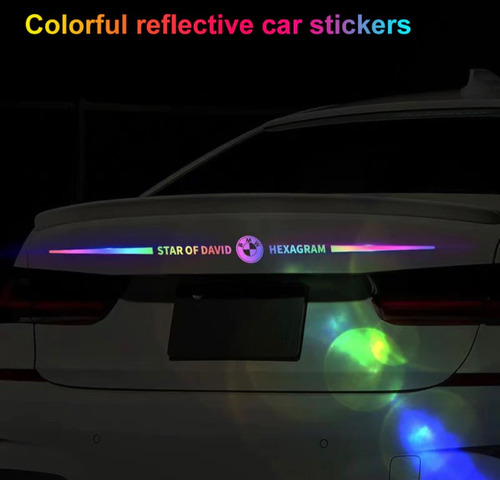 Stickers Reflectante Decoracin Auto Impermeable Marcas Logo Foto 2