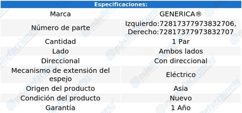 Par De Espejos Elect Eclipse Cross De 2019 A 2021 Genrica Foto 2