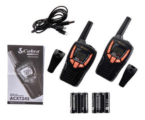 Radios Walkie Talkie De 25 Millas (40 Km) Cobra Acxt345 Foto 7