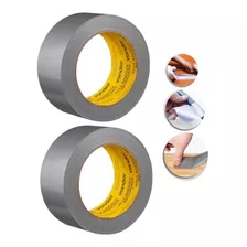 2 Fita Adesiva Silver Tape Reforçada 50mm X 25m Prata Vonder