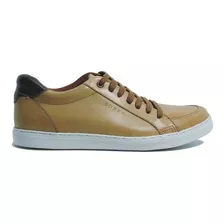 Zapatilla Hombre Cuero Camel Base Eva