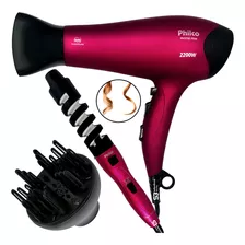 Secador De Cabelo 2000w Com Difusor E Modelador De Cachos