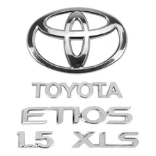 Emblemas Etios Toyota 1.5 Xls Logo Mala 2012 2013 2014 2015