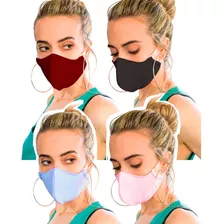 Kit 4 Máscara Proteção Bonita Estilosa Tumblr Style Fashion