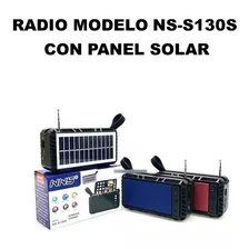 Corneta Bluetooth Radio Modelo Ns-s130s Con Panel Solar