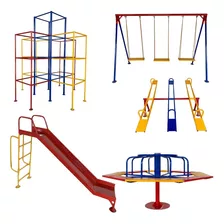 Brinquedos Para Playground Triplo Com Trepa Trepa