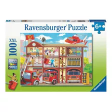 Puzzle Estación De Bomberos - 100 Piezas Ravensburger 010404