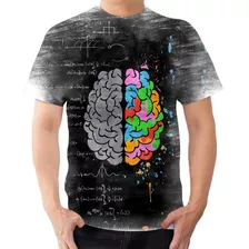 Camiseta Camisa Cérebro Fórmula Ciência Arte Conhecimento