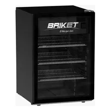 Heladera Exhibidora Briket Master 1200 Negro 120l Full Glass