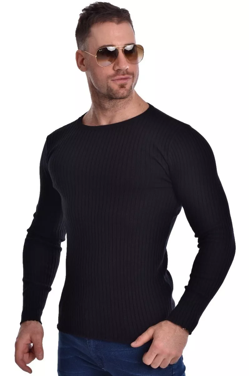 Sweater Pullover Hombre Joemar Entallado De Hilo
