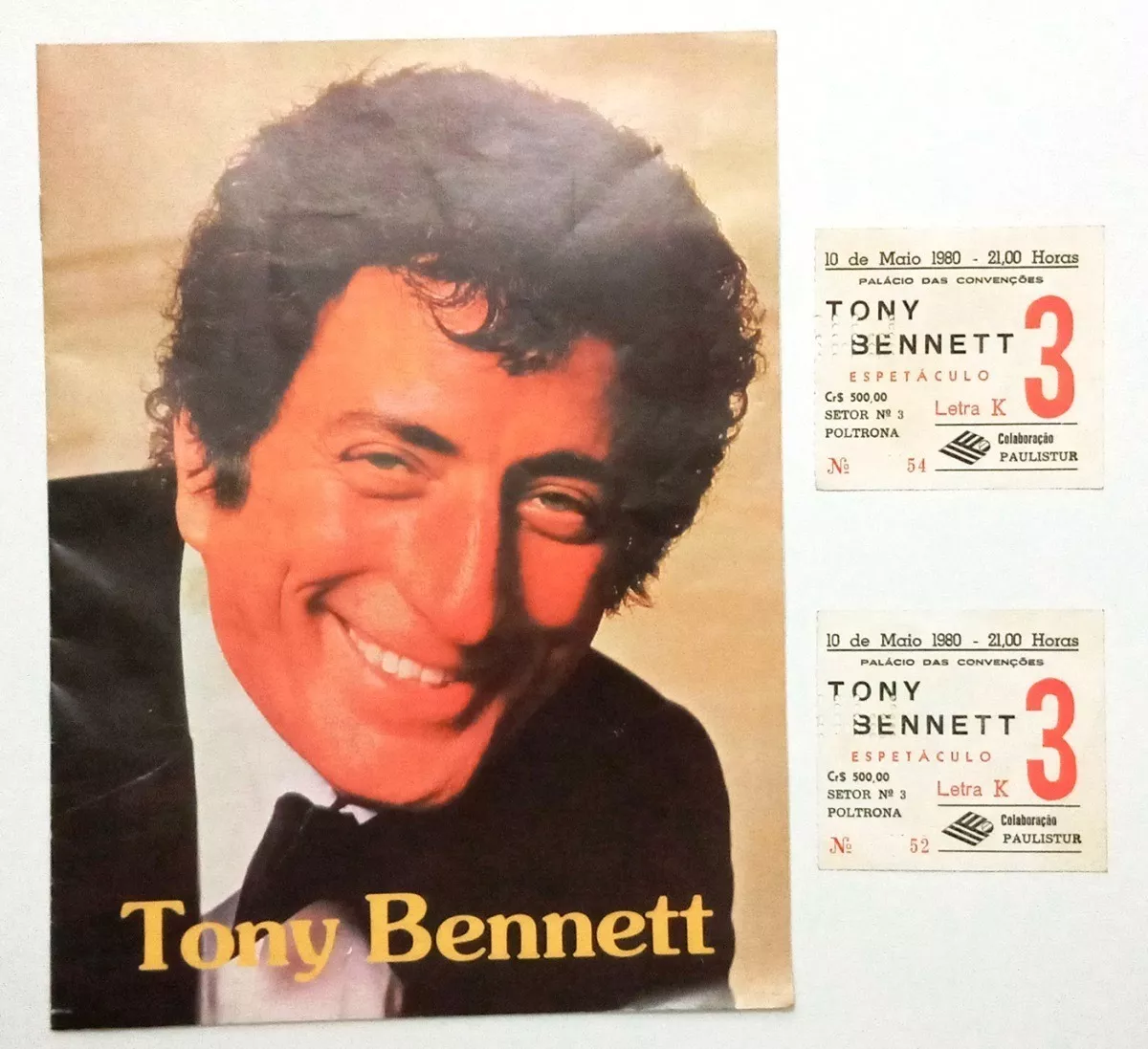 Par Ingressos Revista Show Tony Bennett São Paulo 1980
