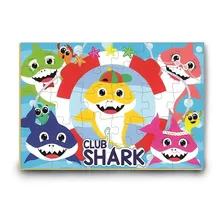 Quebra-cabeça 30 Peças Club Shark Brincadeira De Criança