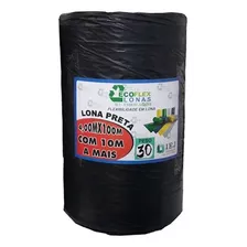 Lona Plastica Preta 4 X 100 M - 30kg Ecoflex