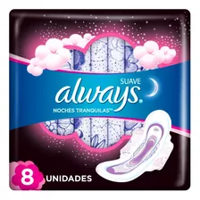 Toalla Higiénica Always Suave Nocturna Larga Con Alas 8 Un