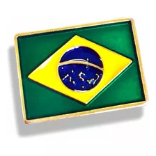 Pin Boton Broche Bandeira Brasil Brasão Eleição Copa 1