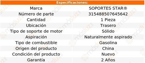 1) Soporte Motor Tras Skoda Octavia 4 Cil 1.1l 60/65 Foto 2