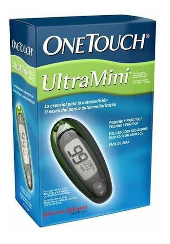 Glucómetro Onetouch Ultra Mini Con 10 Tiras Y 10 Lancetas