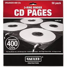 Vaultz Cd Doble Recarga Páginas Para Carpeta De Tres