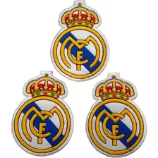 3 Parches Bordados Del Escudo Del Real Madrid (para Coser)