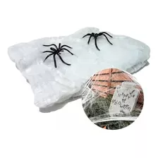 Kit 3 Teia Halloween Decorativa Branca