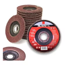 Disco De Lixa Flap Grão 120 Kit C/ 10pçs 4.1/2 115mm Madeira