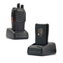 Set De 2 Radios Interphone H606 Walkie Talkie Uhf 16 Canales Color Negro