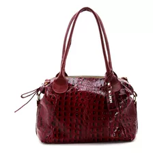 Bolsas Femininas Couro Croco Lirom Alça Mão/ombro Transversl