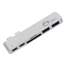 Siig Dual Usb Type-c Hub With Card Reader And Power Delivery