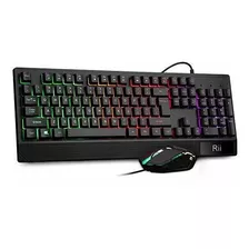 Rii Rk400 Rgb Juego De Teclado Y Ratón Para Juegos, Retroilu