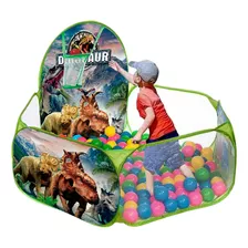 Piscina + 100 Pelotas 120cm Niños Dinosaurio Tienda Jurásica