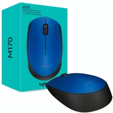 Mouse Logitech M170 Sem Fio Azul 1000dpi Receptor Usb