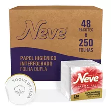 Caixa Papel Higiênico Neve Cai Cai Interfolhado 12.000 Folha