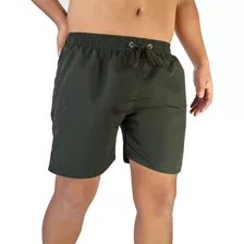 Short De Baño Hombre Liso Maya Suspensor 3 Bolsillos Full