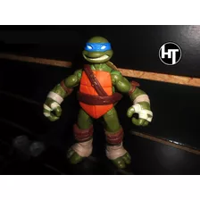 Tortugas Ninja, Leonardo, Figura, Playmates Toys, 4 Pulgadas