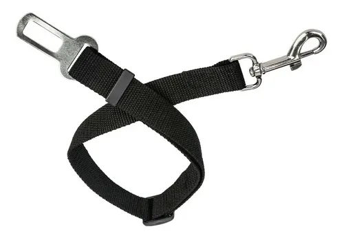 Cinturon Correa De Auto Para Perros Mascotas Reglamentario Color Negro M
