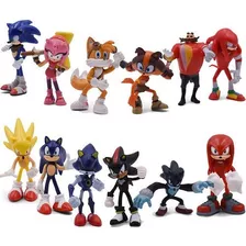 Juego De 12 Figuras De Sonic The Hedgehog