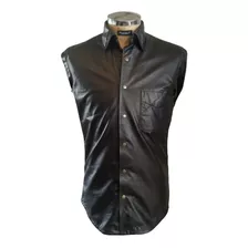 Camisa En Cuero Con Broche Marca Portable