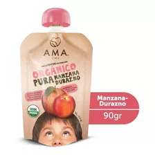 Ama Puré Manzana Durazno Orgánico 90g