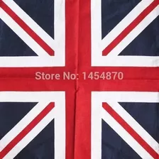Bandana Lenço Bandeira Inglaterra Reino Unido 55x55cm