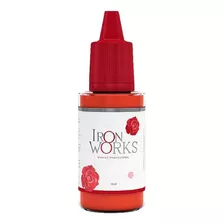 Pigmento Iron Works 15ml Micropigmentação Olhos Lábios , Cor Vermelho Alaranjado