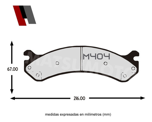 Pastilla De Freno Delantera Chevrolet H2 6.0 V8 2003 - 2007 Foto 3