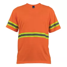 Kit 04 Camiseta Masculina Básica Malha Fria Pv Com Faixa