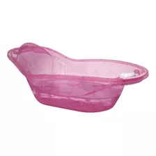 Banheira Bebê Banho 23 Litros Plástico Rosa Jaguar