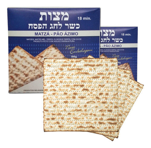 Kit Com 2 Caixas De Matza Pão Ázimo Judaico Rabino M. Snayde