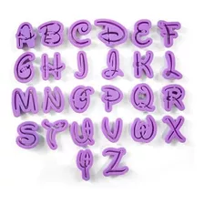 Molde Cortador Letras Alfabeto Disney 26 Peças