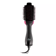 Cepillo Voluminizador Gadnic Eléctrico Secador De Pelo Color Negro/rosa